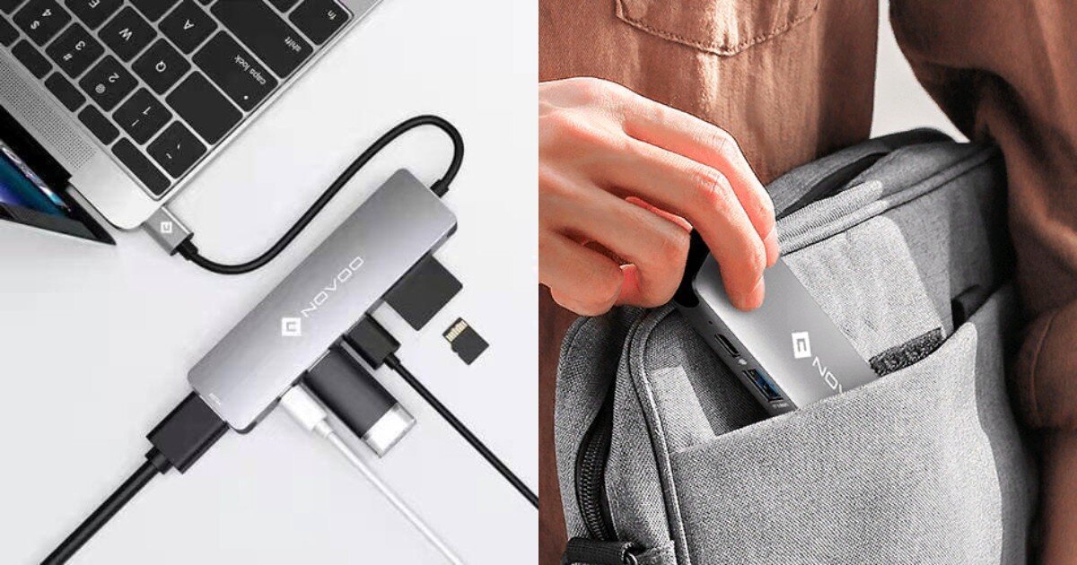 Уникальная возможность купить NOVOO USB-С хаб 6 в 1 со скидкой