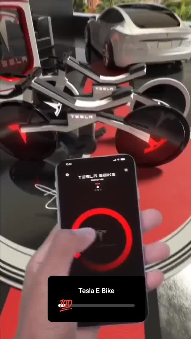 концепт велосипеда от Tesla