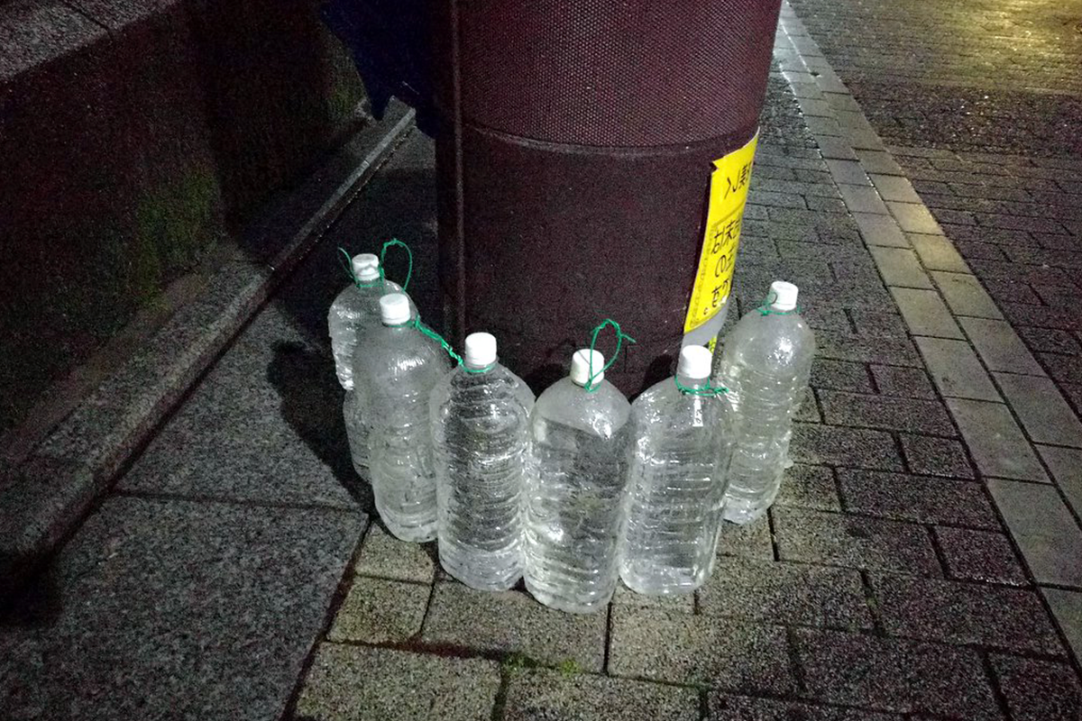 Зачем японцы ставят бутылки с водой перед своим домом?