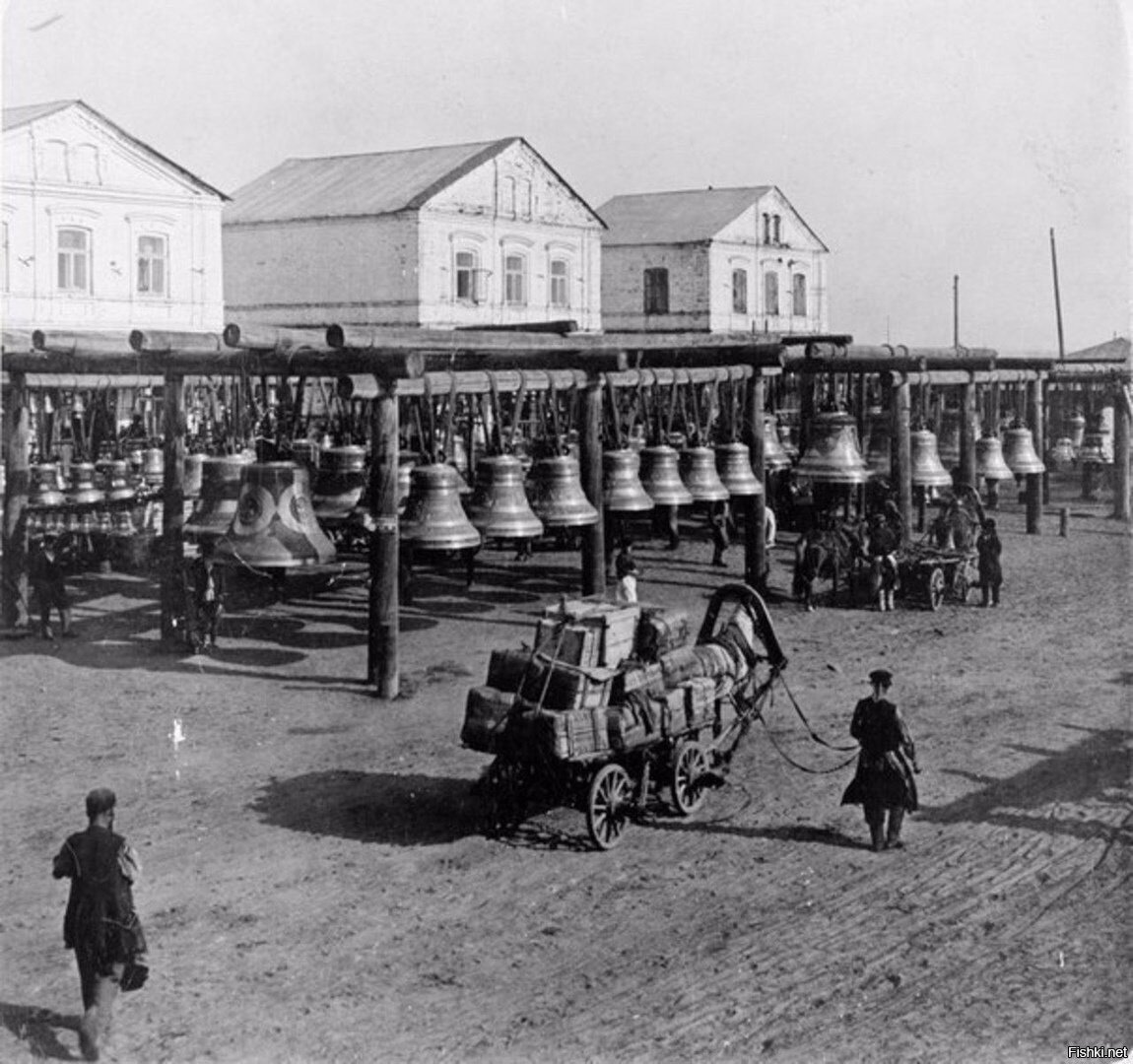 Большой Колокольный рынок в Нижнем Новгороде, Россия, 1902 год