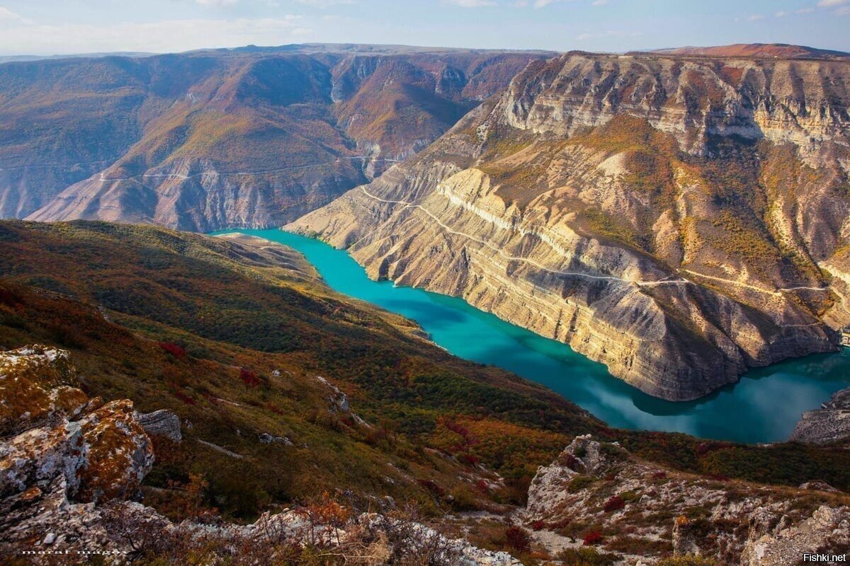 Сулакский каньон, горный Дагестан