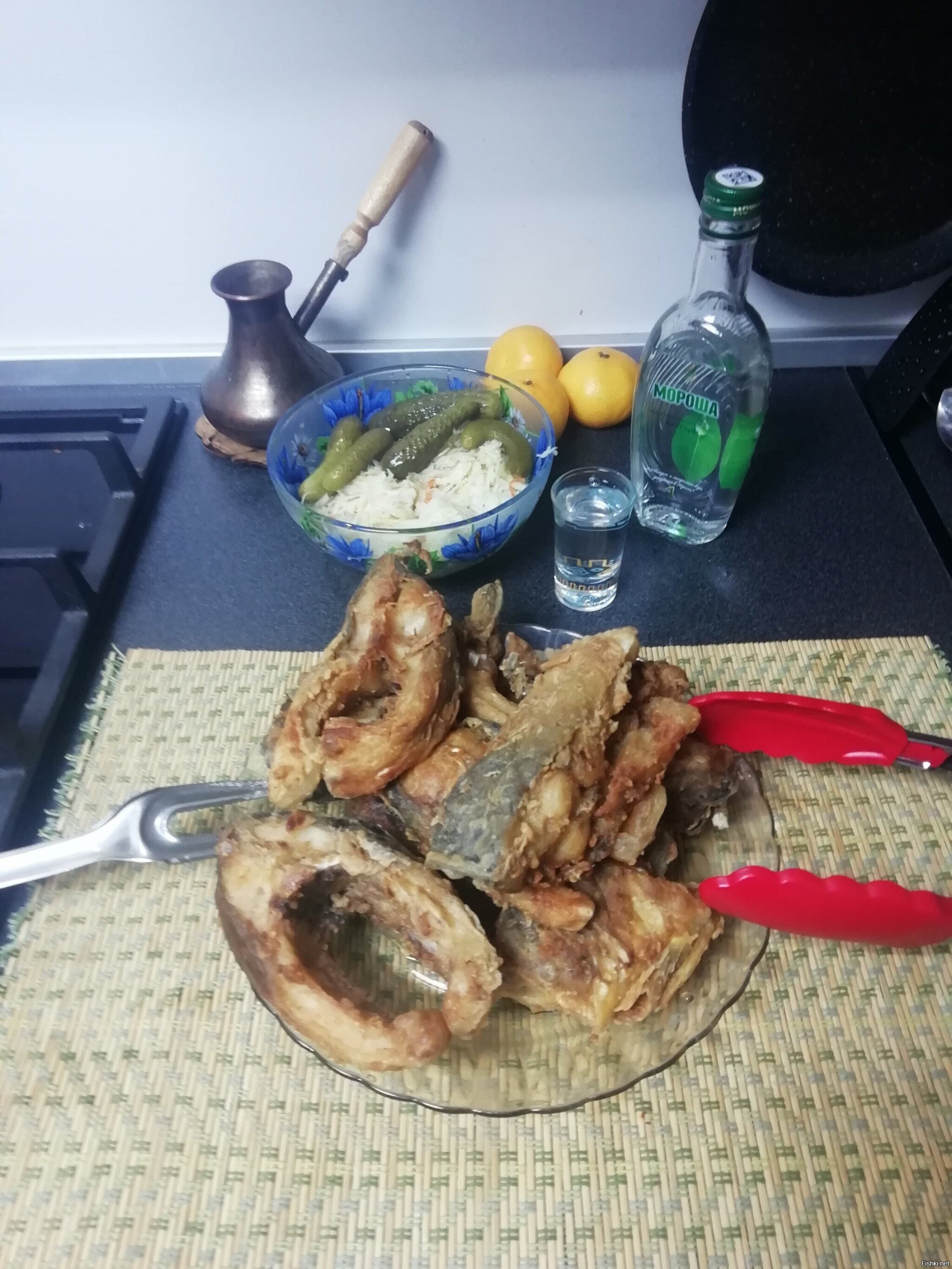 Был карп зеркальный, стал жареный 