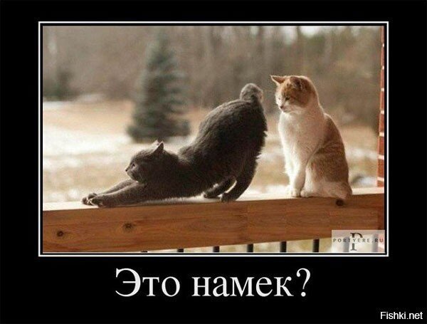 Я понял - это намёк,