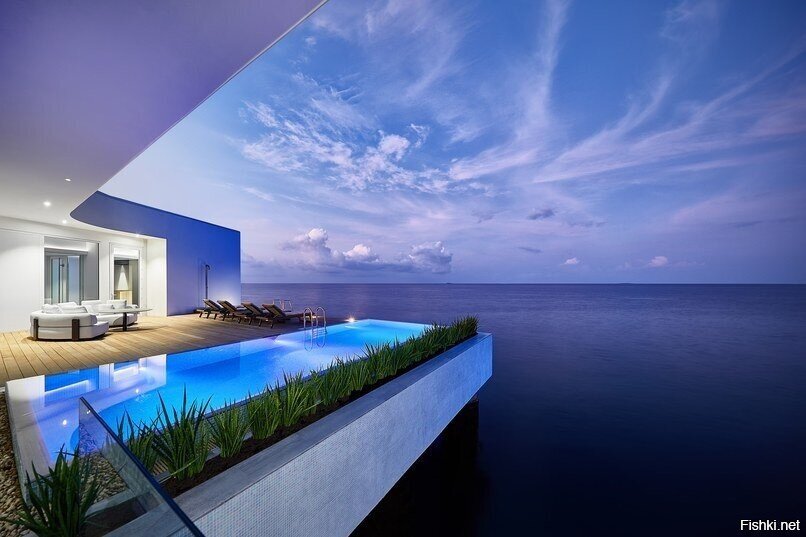 Оригинальный дом на Мальдивских островах