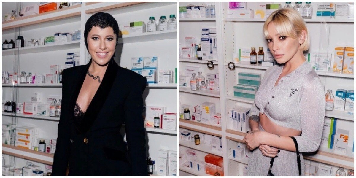 Перформанс, который мы заслужили: Собчак и Ивлеева поучаствовали в съёмке Prada "Аптека"