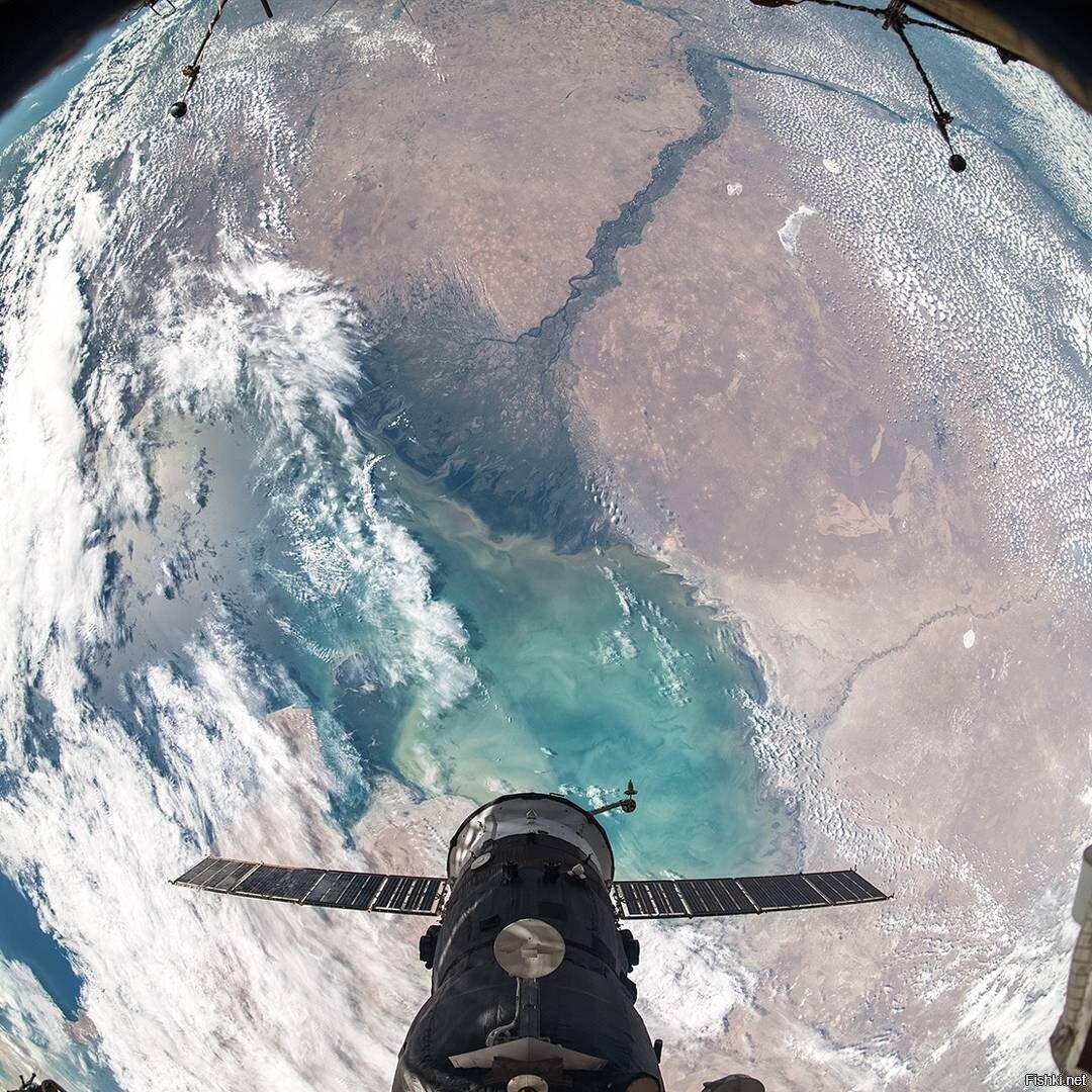 МКС над Волгой