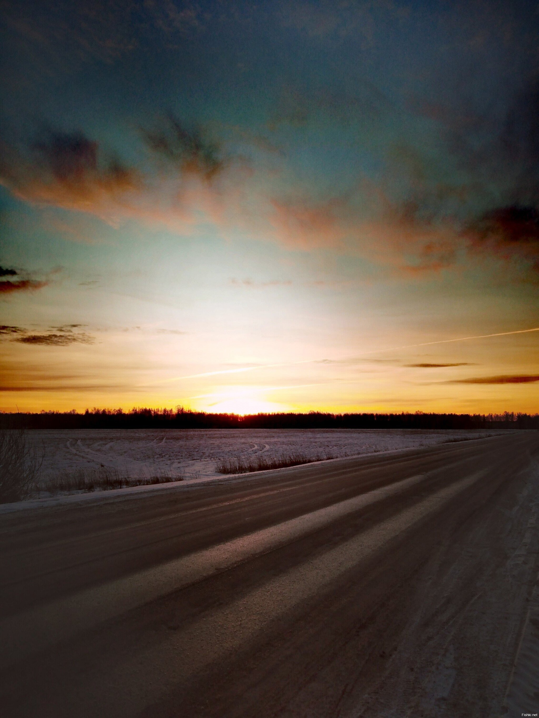 Сегодня утром был такой восход