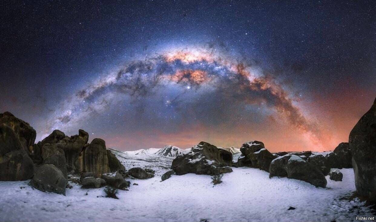 Млечный Путь над Новой Зеландией