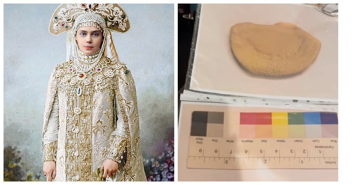 Сотрудники Эрмитажа нашли в платье дочери Александра III конфетку