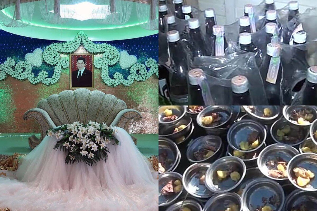 15 бутылок водки и первый танец под песню Гурбангулы: в Туркменистане разъяснили, как правильно провести свадьбу