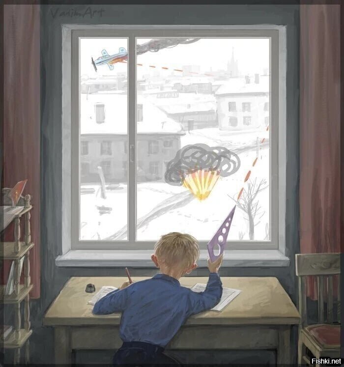 Хочется на улицу, но нужно делать уроки