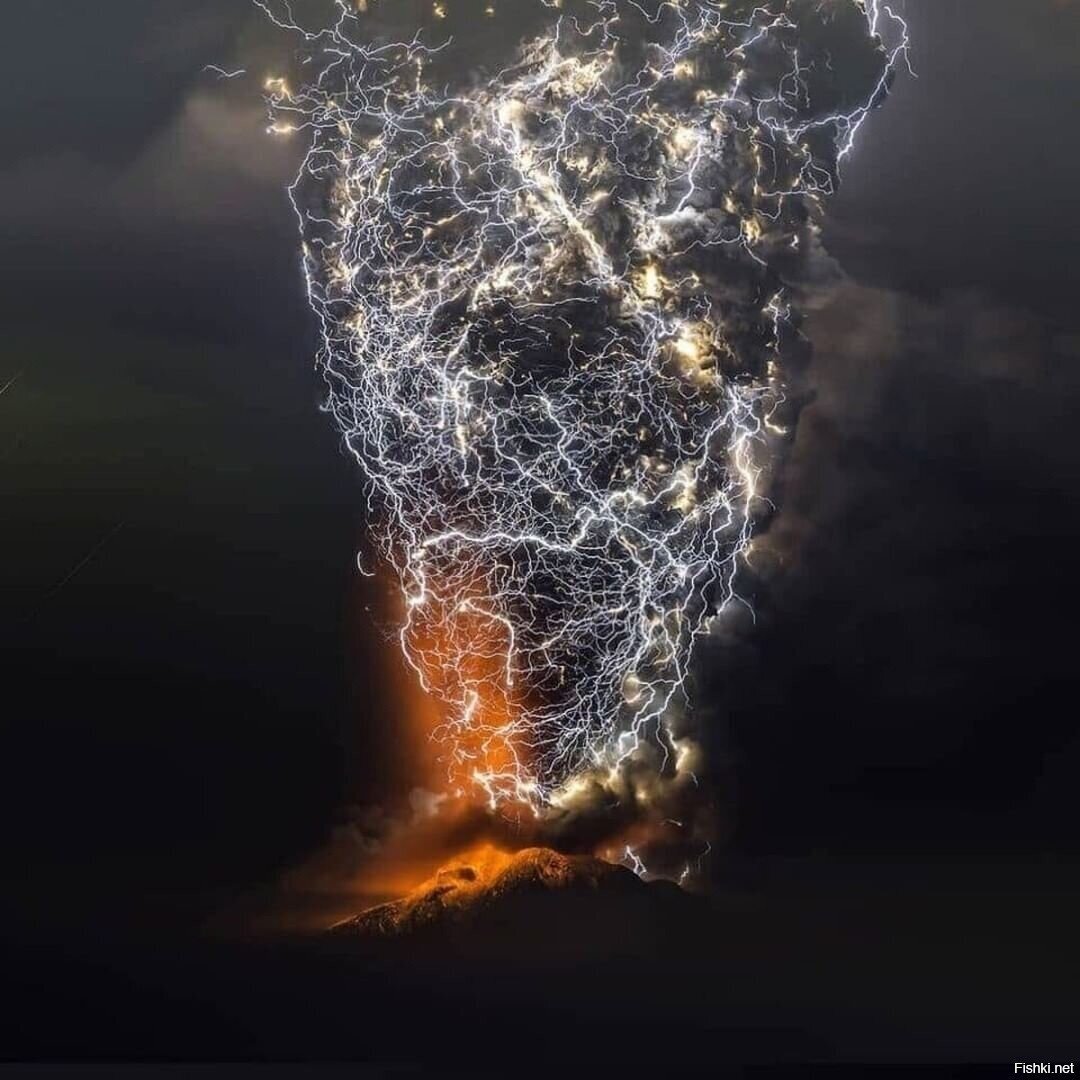 редкое природное явление - "грязная гроза"