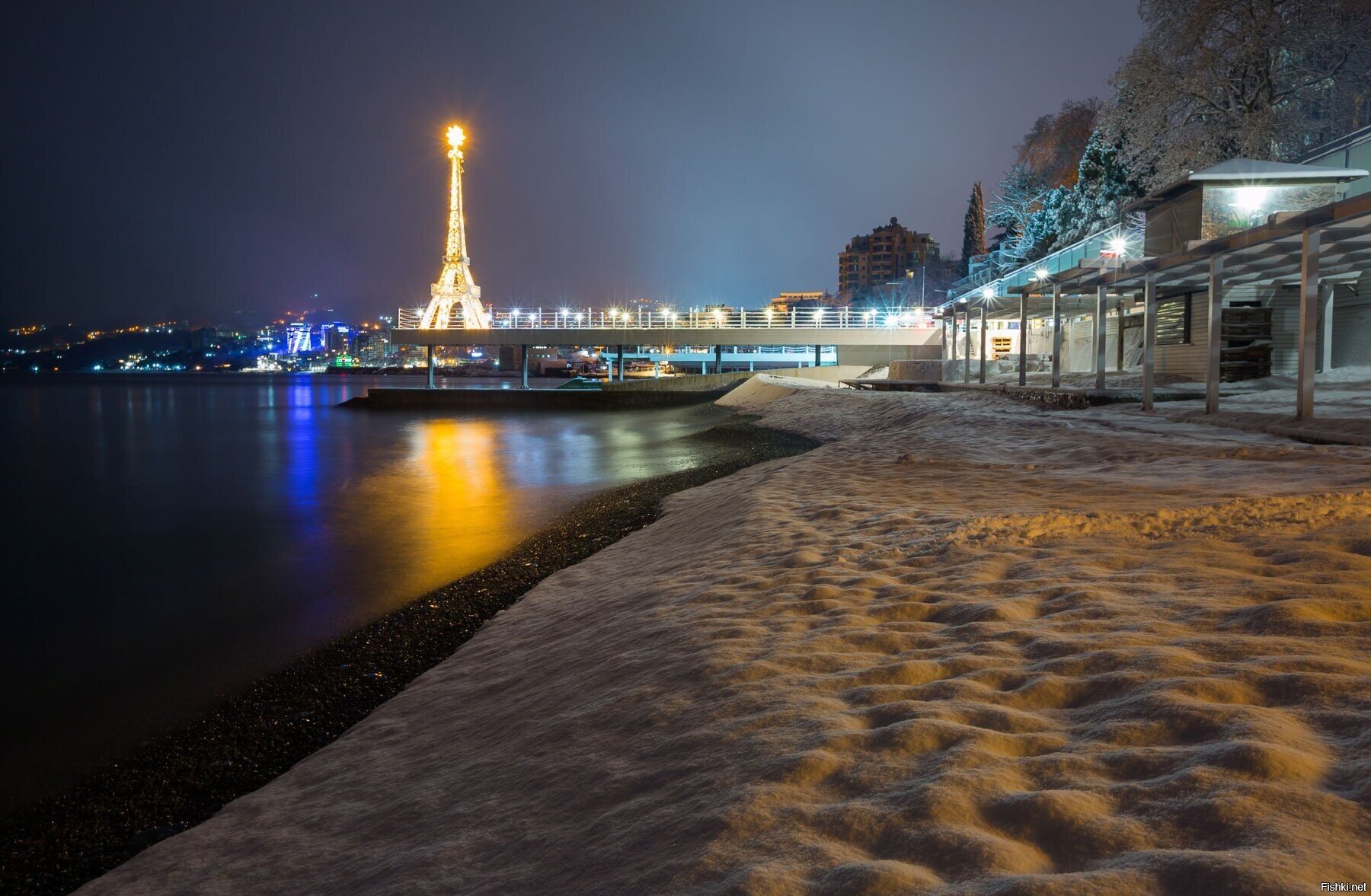 Массандровский пляж, зима