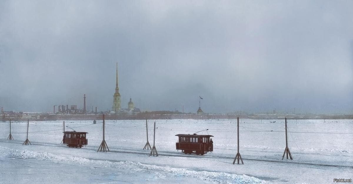 Петербургский ледовый трамвай
