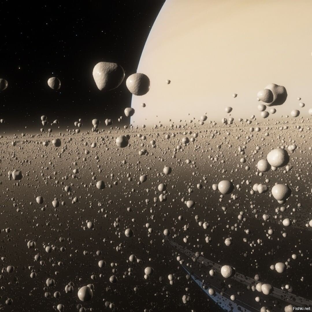 Знаете ли вы, что кольца Сатурна состоят из крошечных частиц льда