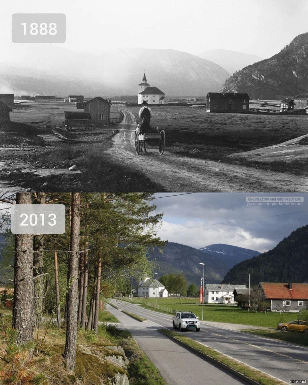 Норвегия, разница в 125 лет