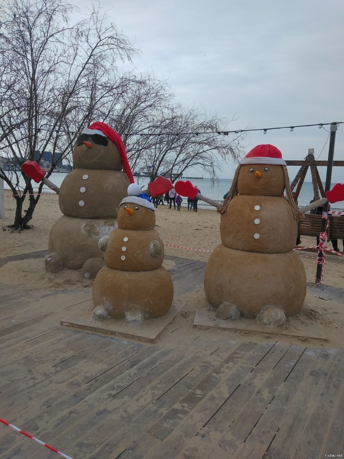 Песковики в бесснежной Анапе