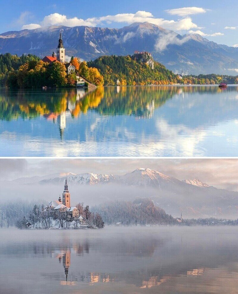 Красивые фотографии трансформации природы зимой из разных уголков мира