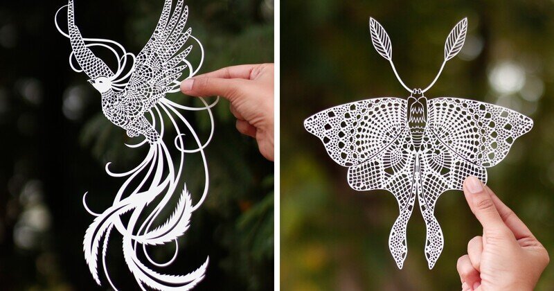Индийский художник создает шедевры из простой бумаги