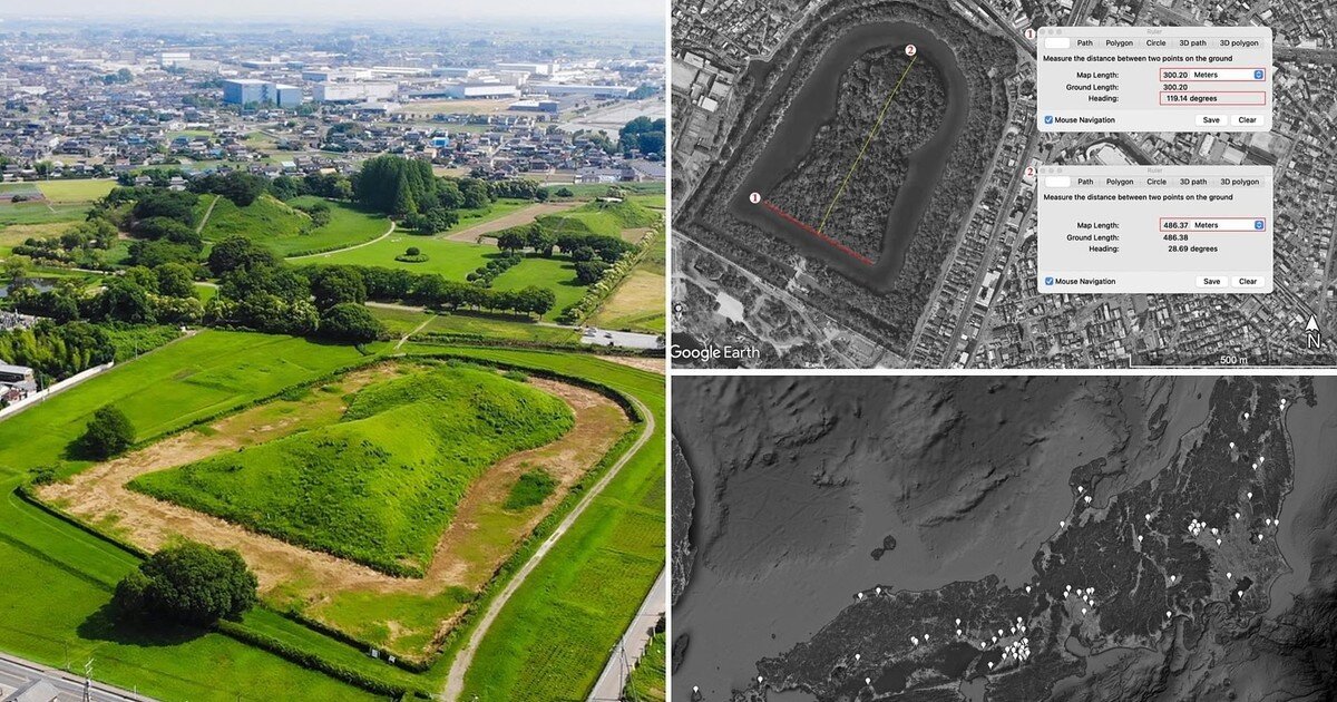 Ученые разгадали тайну расположения древних японских гробниц с помощью спутниковых снимков