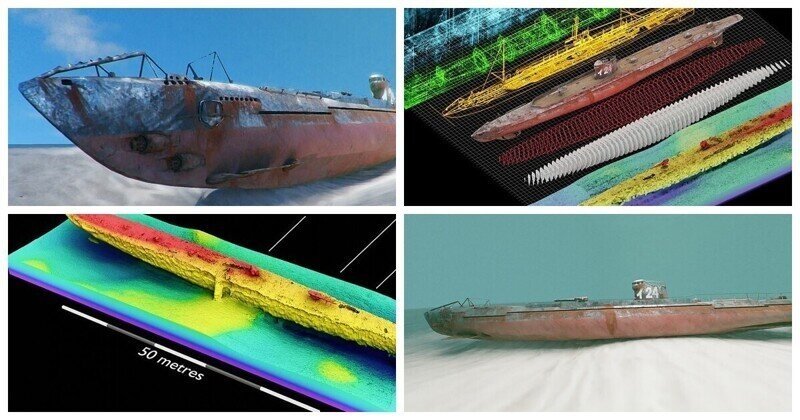 Виртуальное исследование японской подлодки, которая затонула в 1942 году