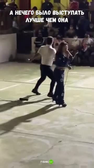 А нечего было выступать лучше чем она