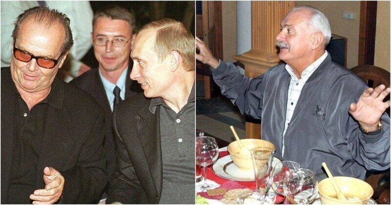 Как Джек Николсон, Владимир Путин и Дапкунайте веселились на даче у Михалкова