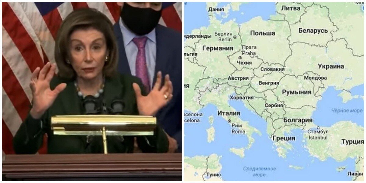 "Посмотрите, как она окружена!": спикер палаты представителей США перепутала Украину с Венгрией