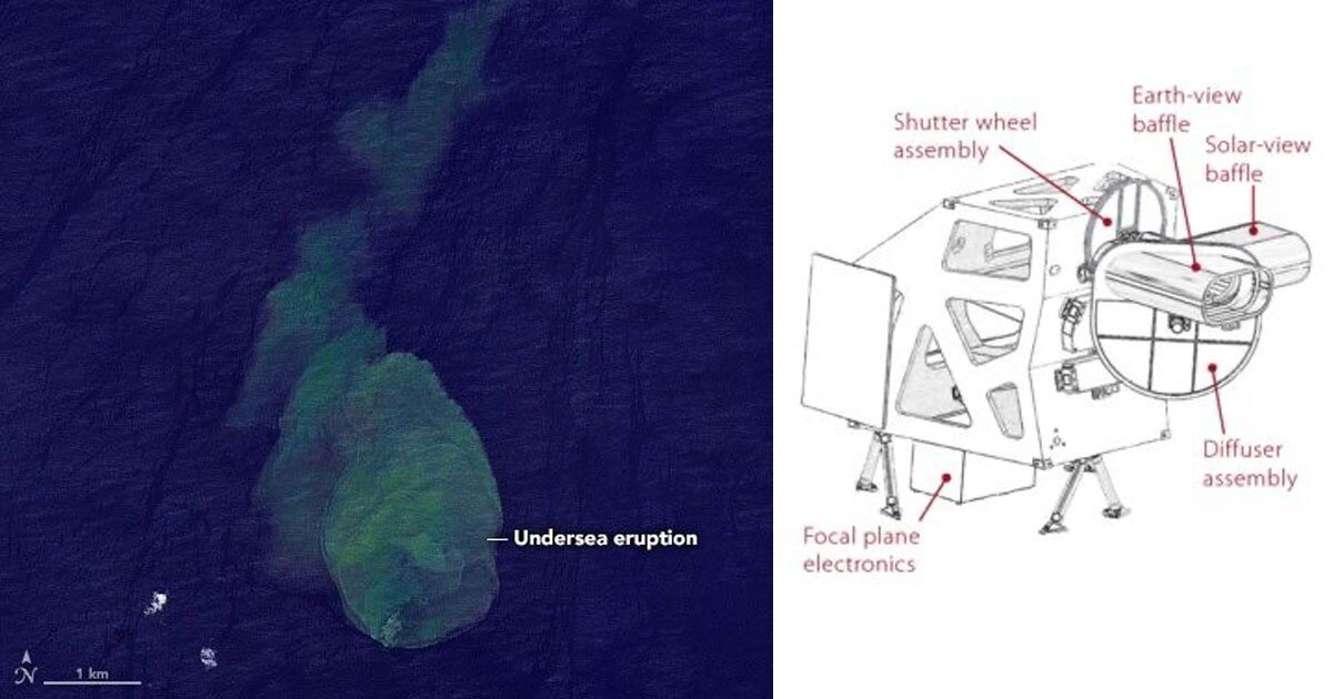 Спутник NASA заснял извержение подводного вулкана Кавачи