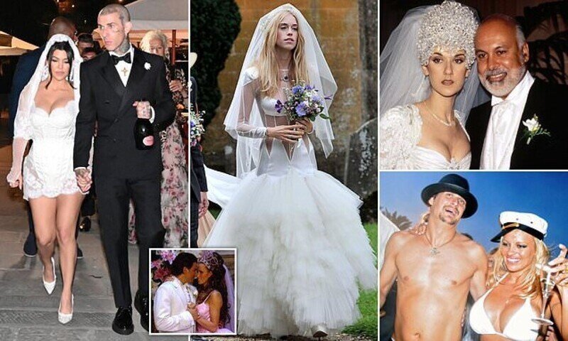 Самые крутые свадебные платья знаменитостей