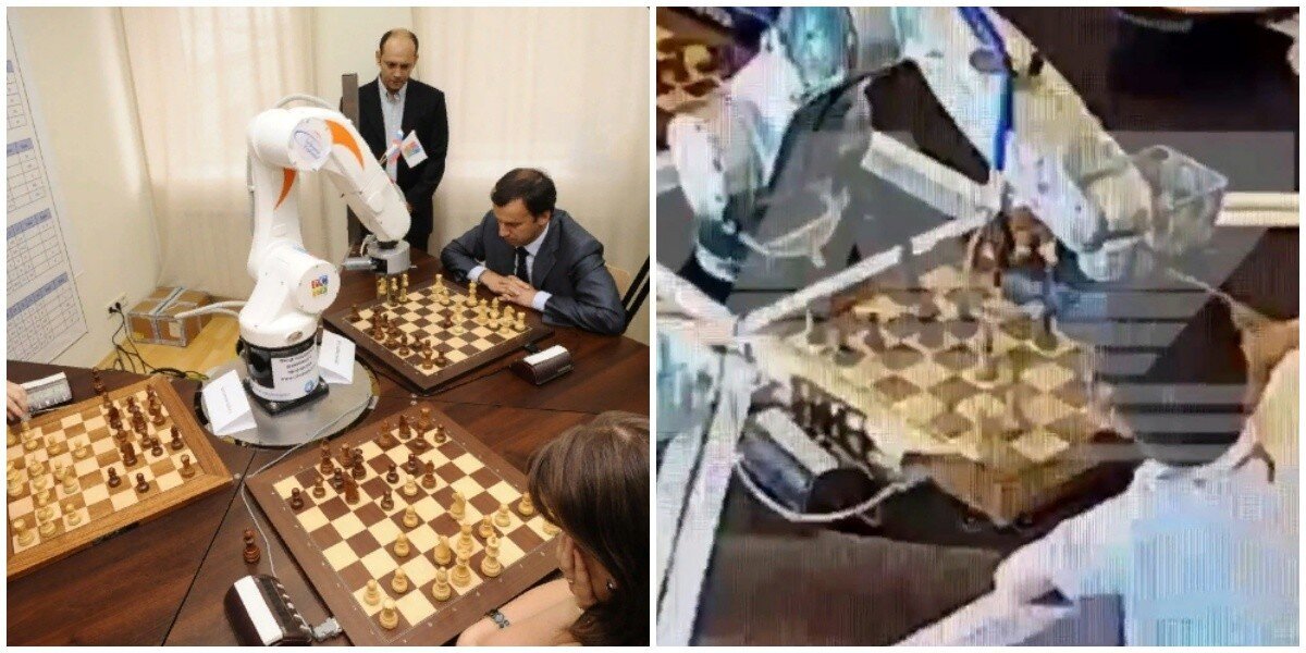 "Ты не победишь!": во время турнира по шахматам в Москве Chessrobot сломал 7-летнему мальчику палец