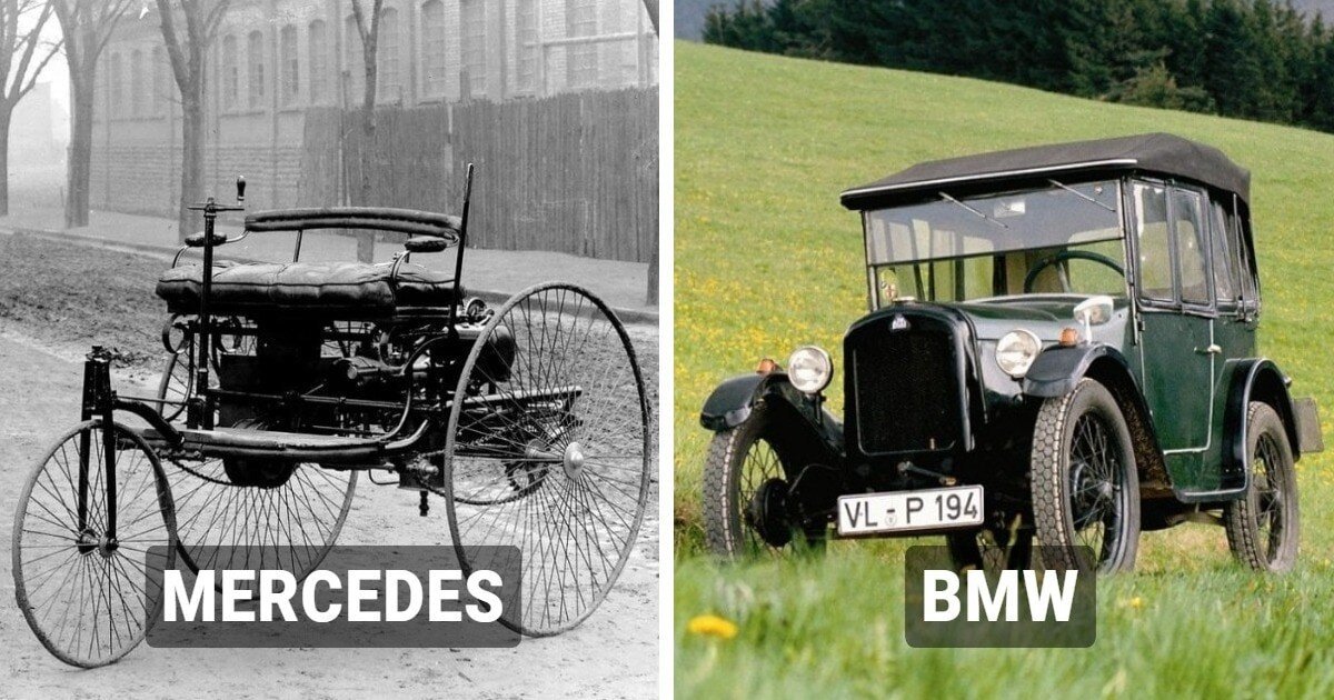 Как выглядели самые первые автомобили всемирно известных марок