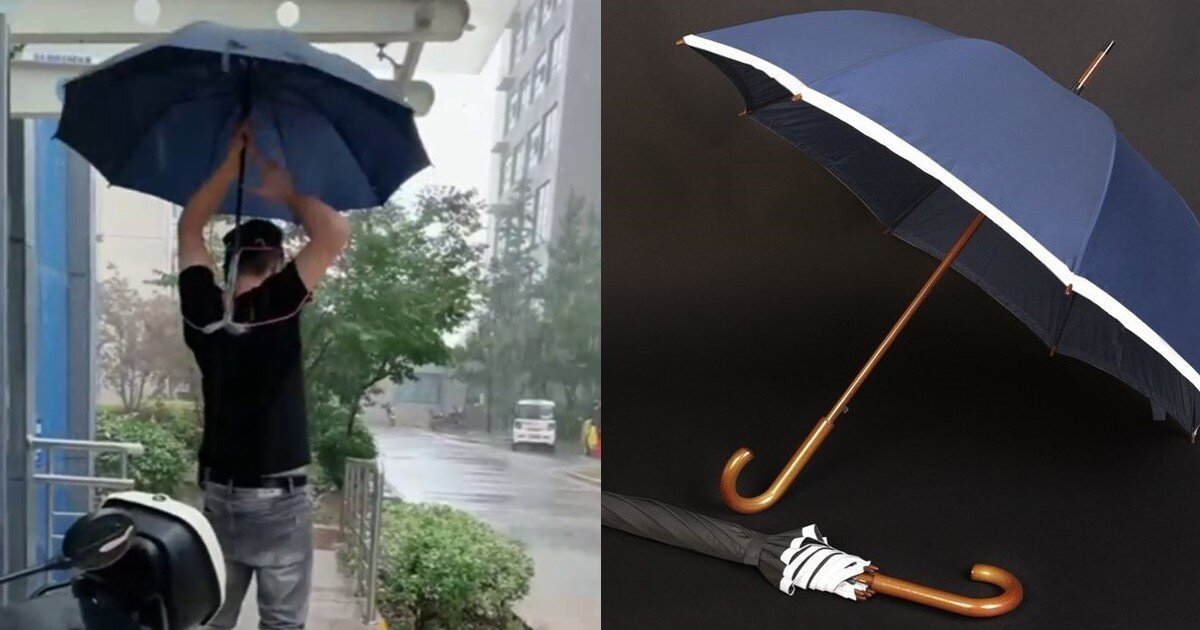 Все гениальное просто: зонт, который не нужно держать в руках