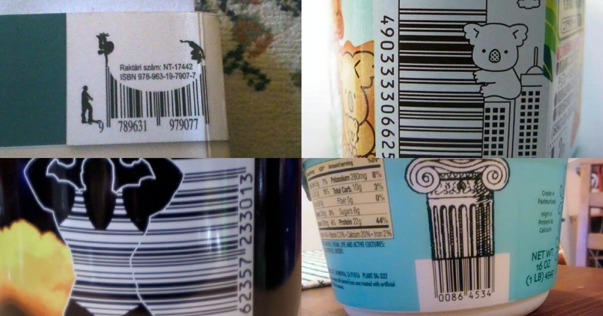 Интересное в скучном: креативные штрих-коды на различных упаковках