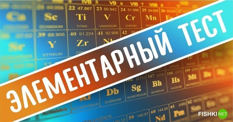 Тест на знание периодической таблицы химических элементов