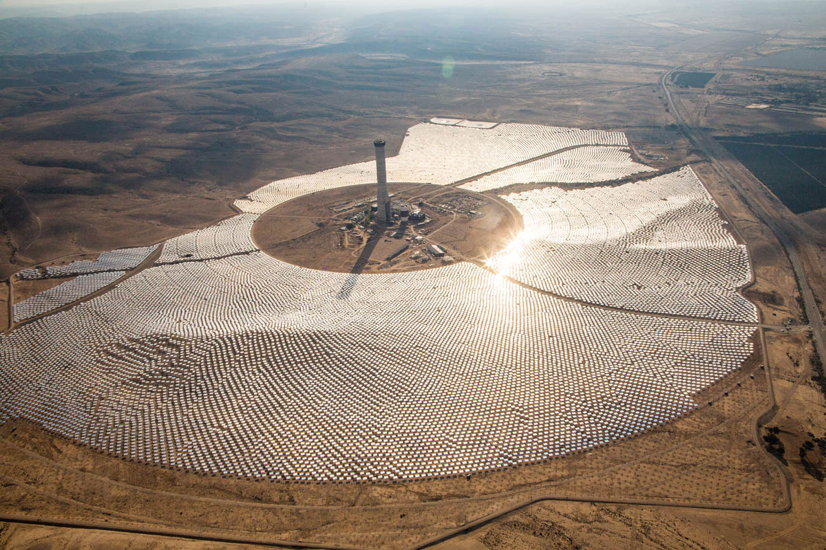 Интересные факты про солнечную электростанцию из пустыни Негев