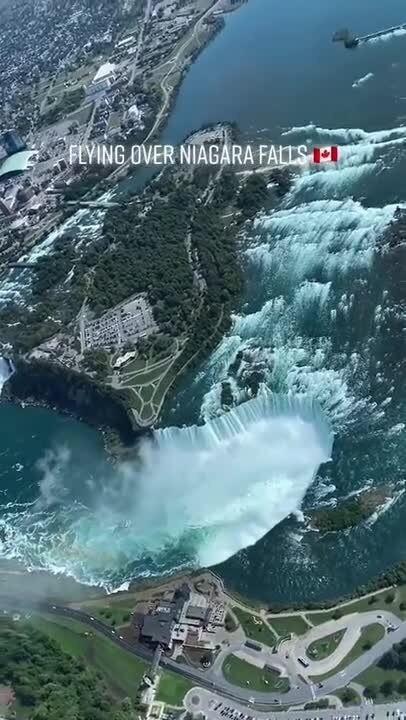 Ниагарский водопад, вид сверху
