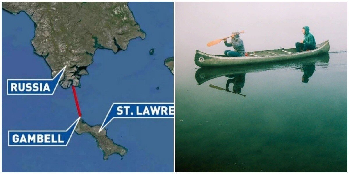 Два россиянина проплыли 400 километров на Аляску, убегая от мобилизации