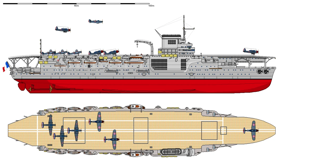 Французский авианосец, который должен был стать линкором. История «Беарна»
