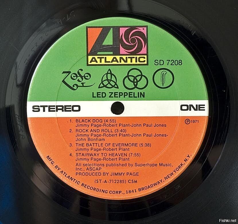 8 ноября 1971 поступил в продажу Led Zeppelin IV