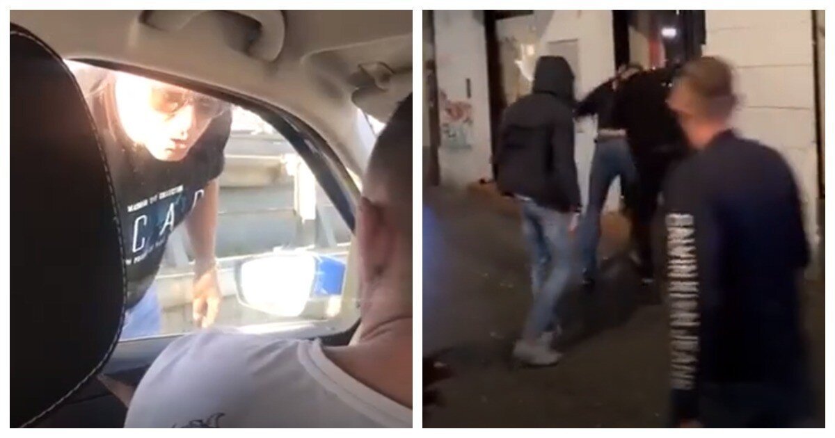 «Kurwa, ukraińska!»: польский таксист заблокировал дорогу машине с украинцами и плюнул в лицо водителю