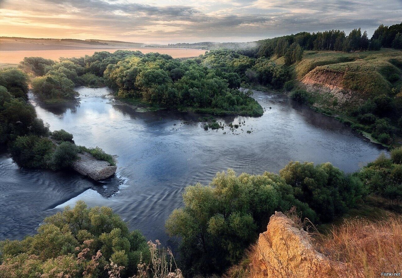 Река Красивая Меча, Ишутинское городище, Тульская область