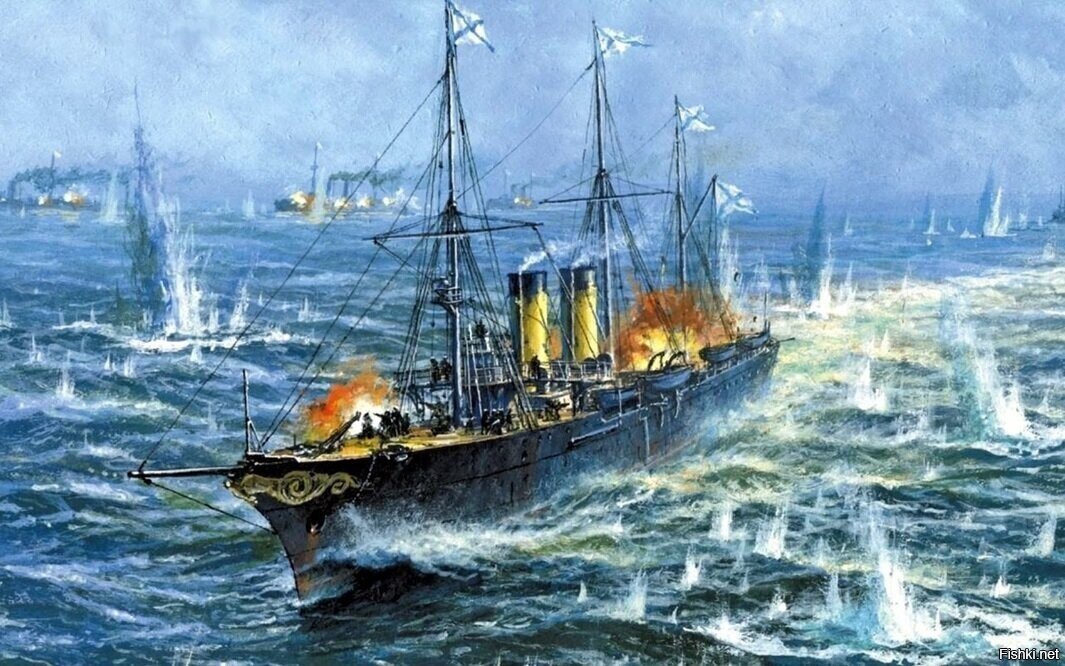 Кр "Алмаз" в Цусимском сражении