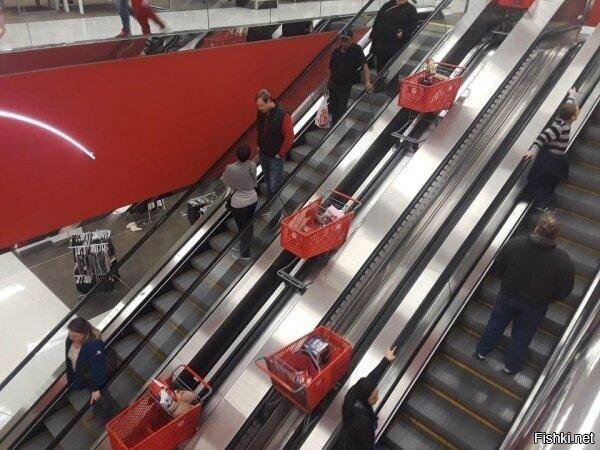 + эскалатор для тележек