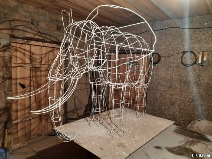 Как сделать из проволоки слона