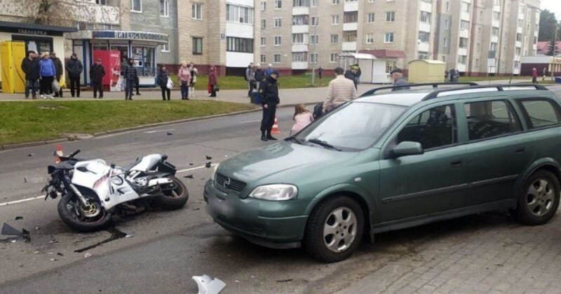 Авария дня. Смертельное ДТП с участием мотоциклиста в Беларуси