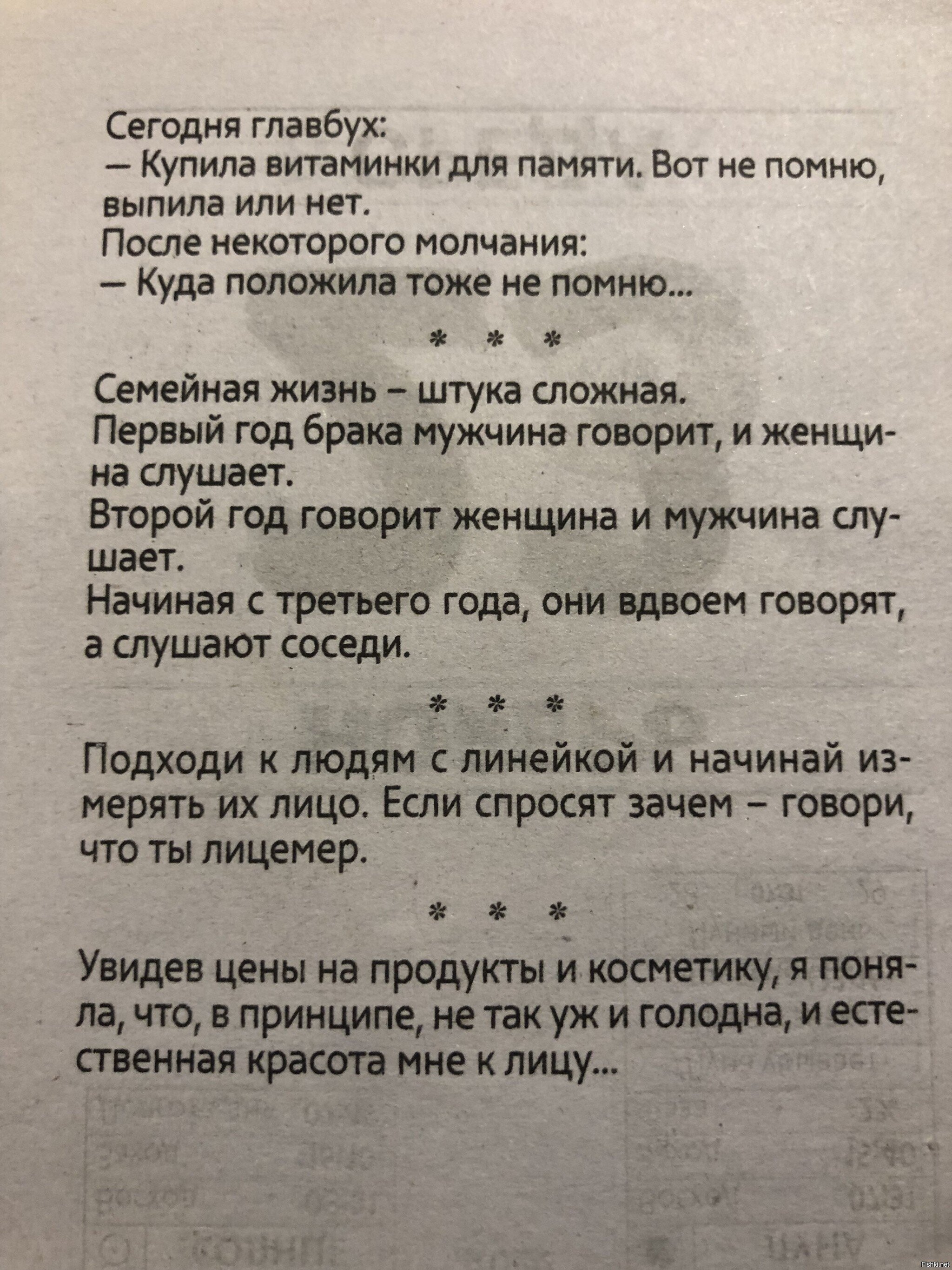 Вчерашний листок календаря