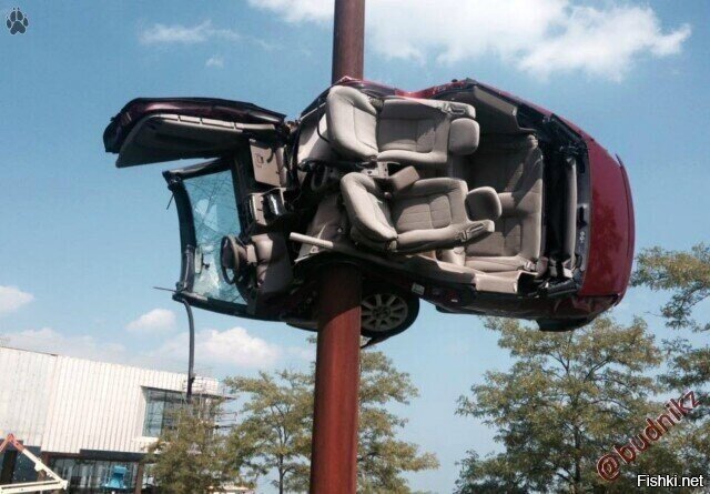 Когда "машину намотало на столб"-