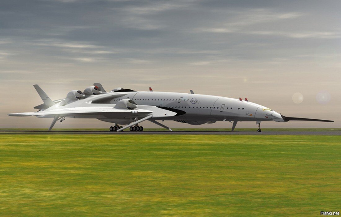 двухэтажный авиалайнер, который сможет долететь из Лондона в Австралию за 4 часа