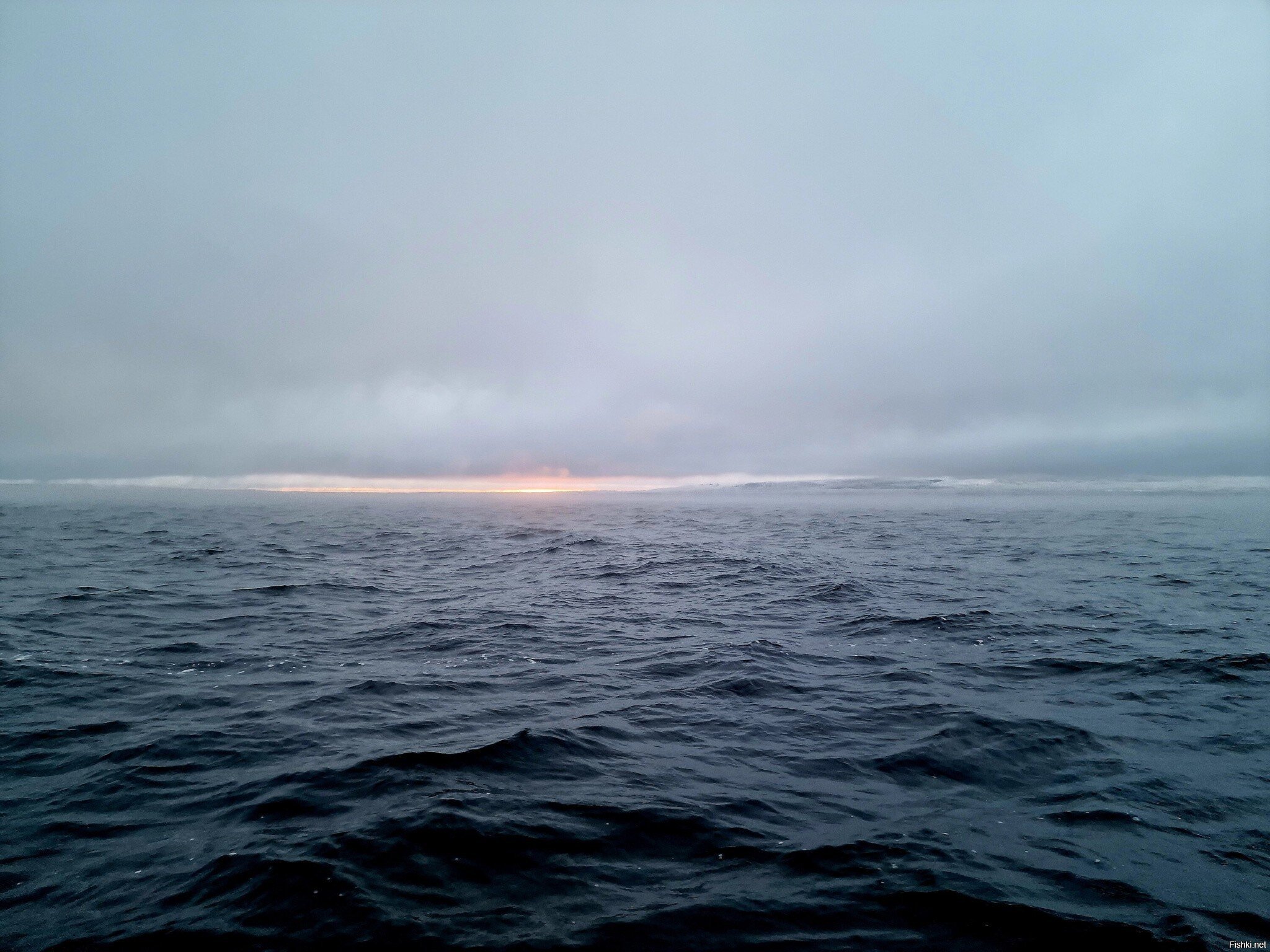 Позднеосенний онежский закат